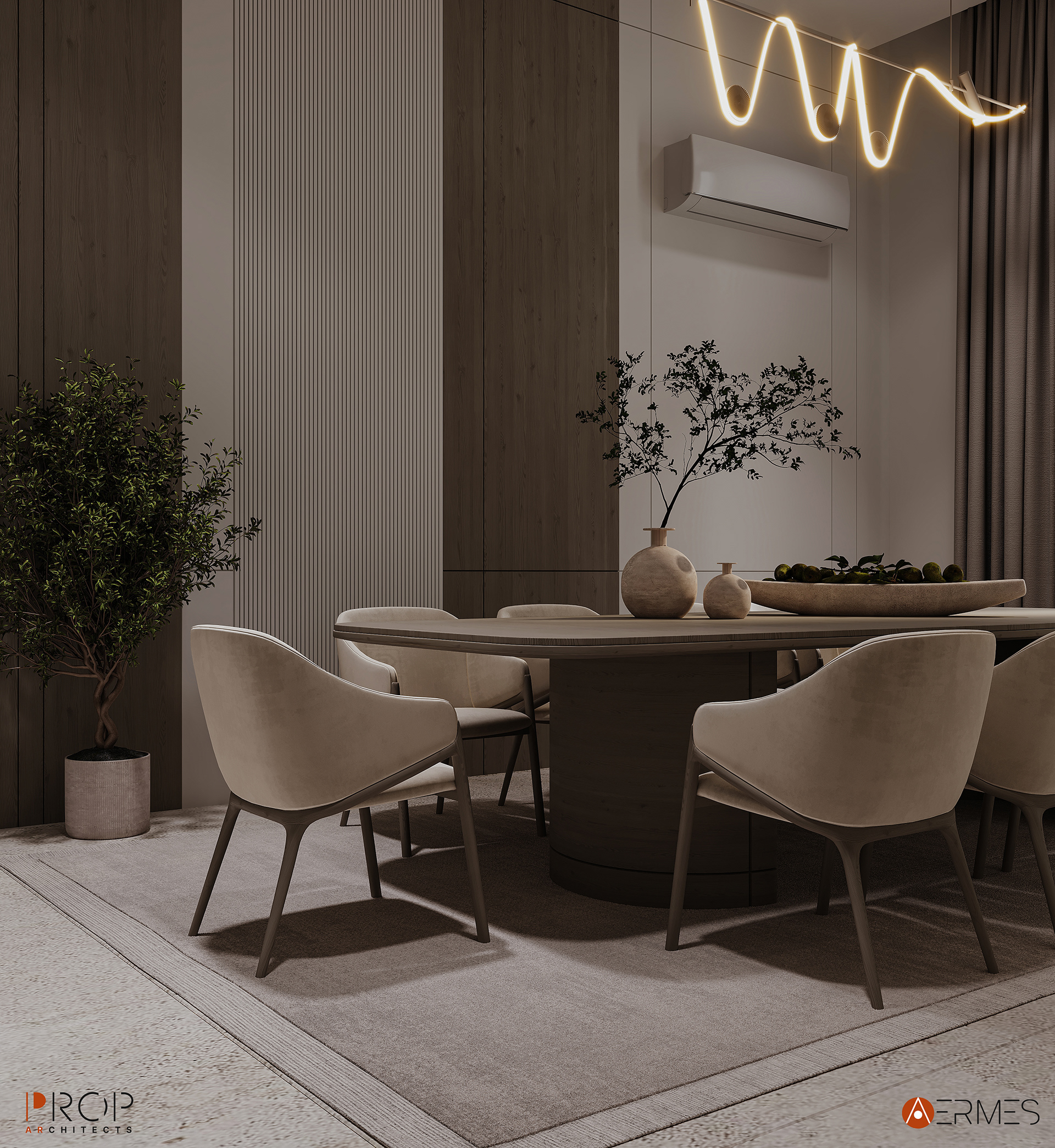 VILLA INTERIOR（别墅室内设计）丨沙特阿拉伯吉赞丨PROP & AERMES ARCHITECTS-14