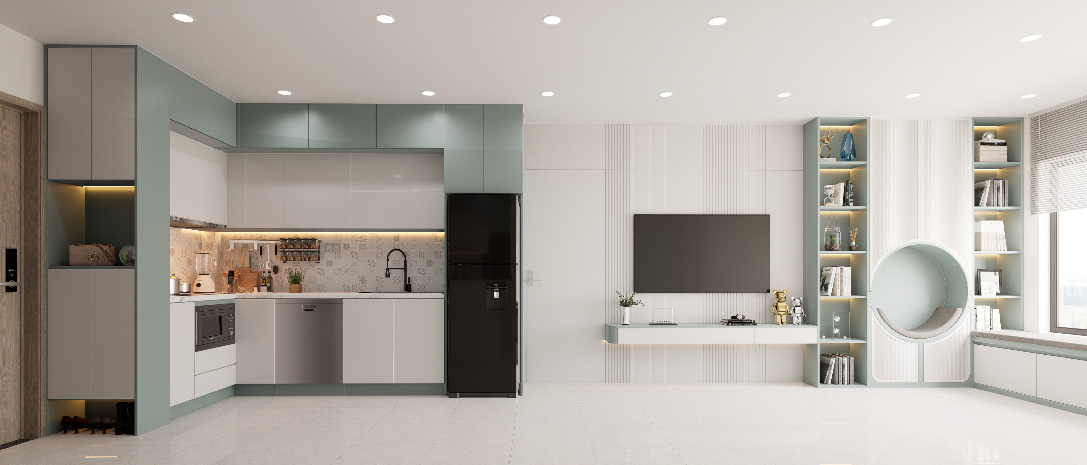 PD 的公寓 维纳家园大型公园丨越南胡志明市丨Huy Le-10