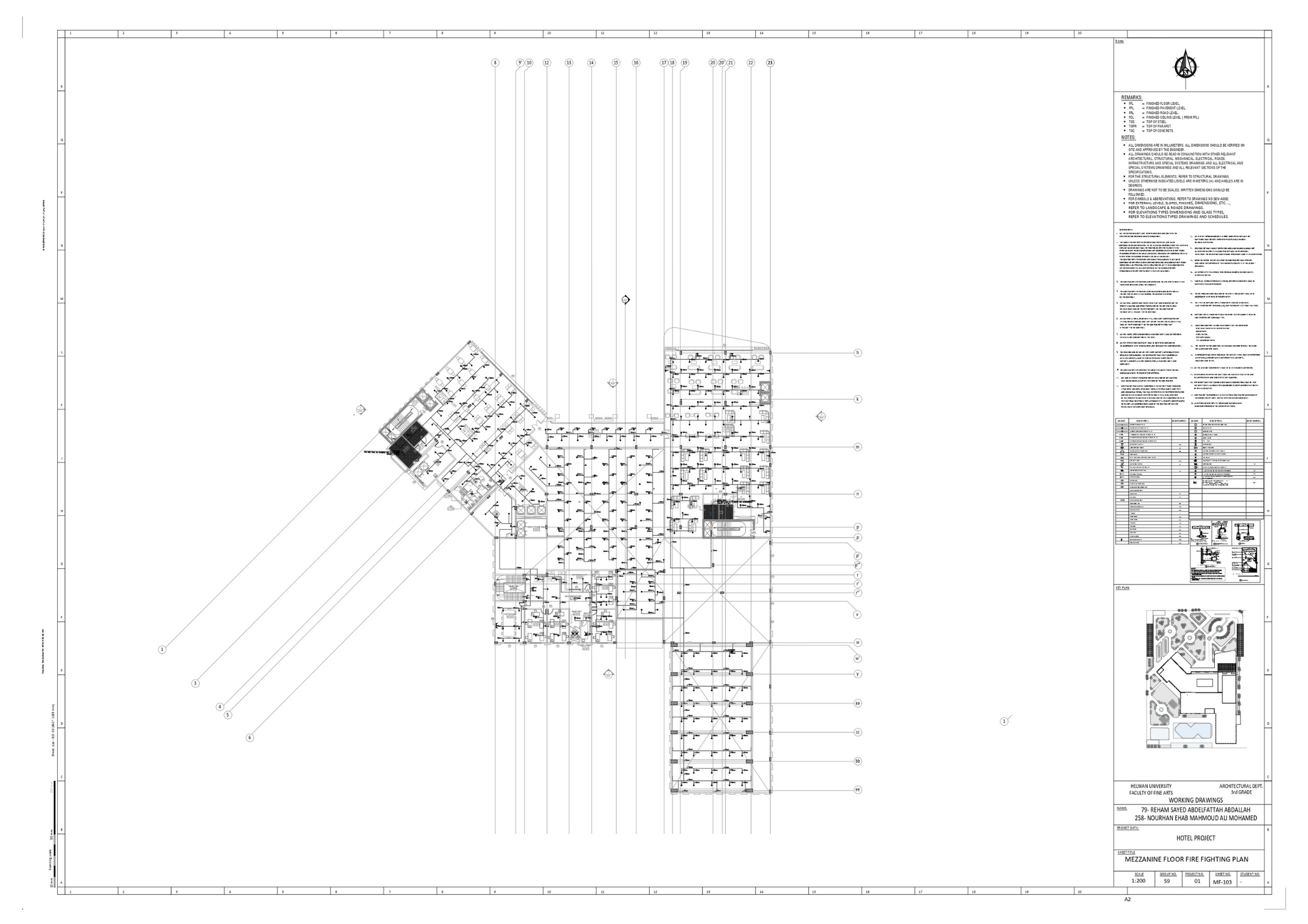 RENOS(3  STARS HOTEL)技术绘图项目丨赫勒万大学美术学院建筑系-60
