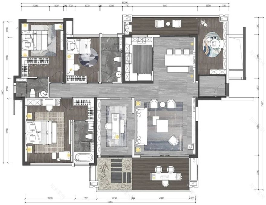 奥晨天元平墅·中式样板房 | 英雄气息与现代人居的完美融合-5