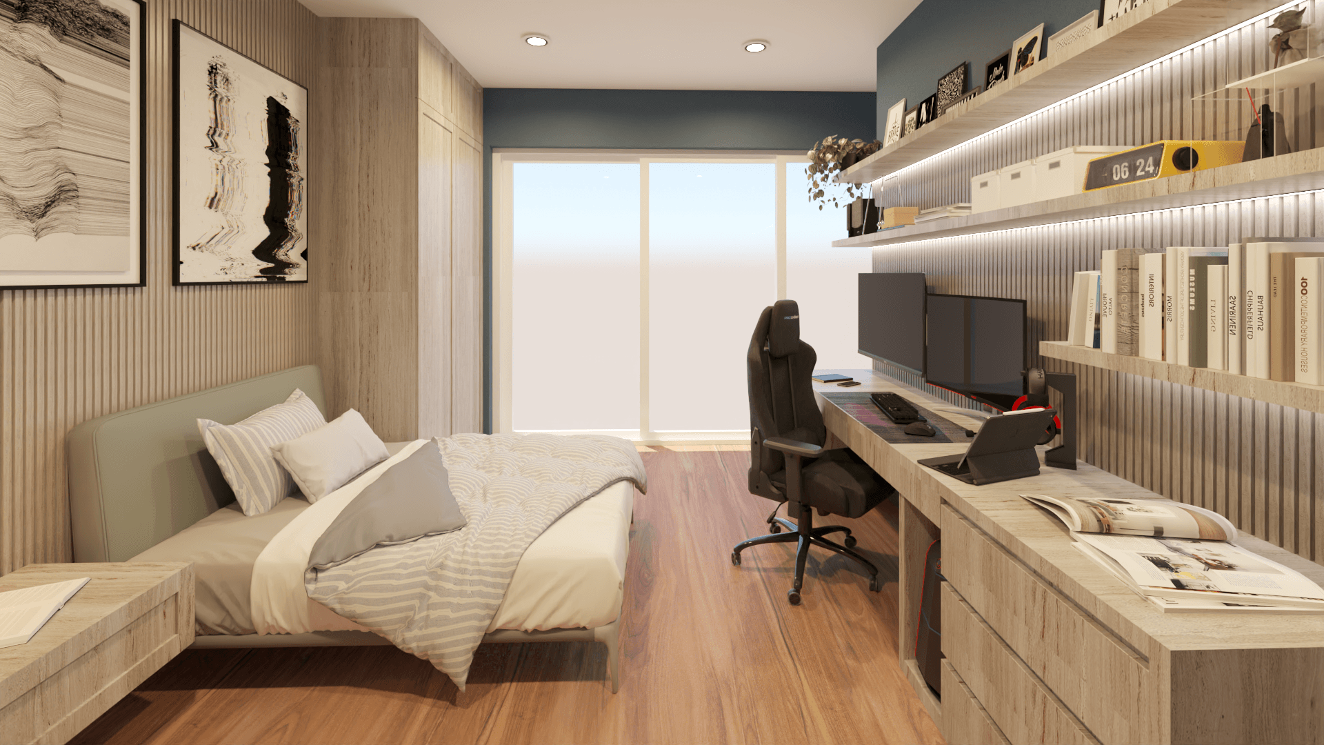 Dormitorio | Palillaje + Madera |Santa Margarita|-7