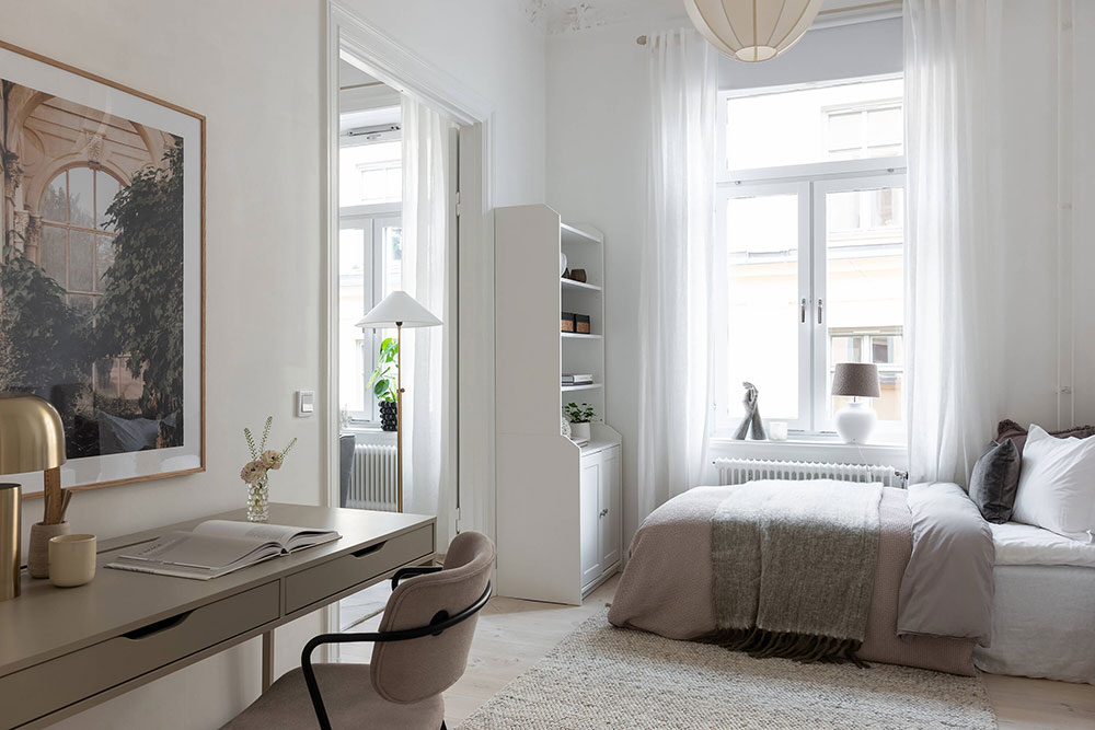 斯德哥尔摩白色优雅公寓-17
