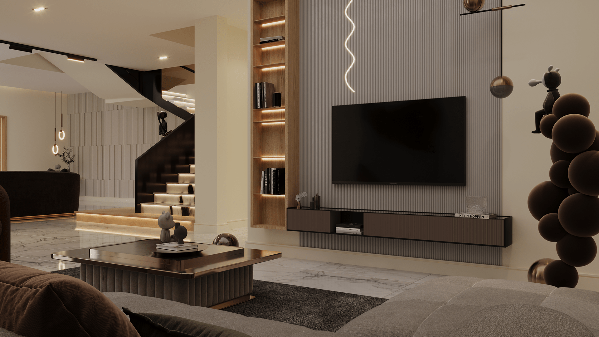 Hall KSA 别墅设计丨Palace consturcution-12