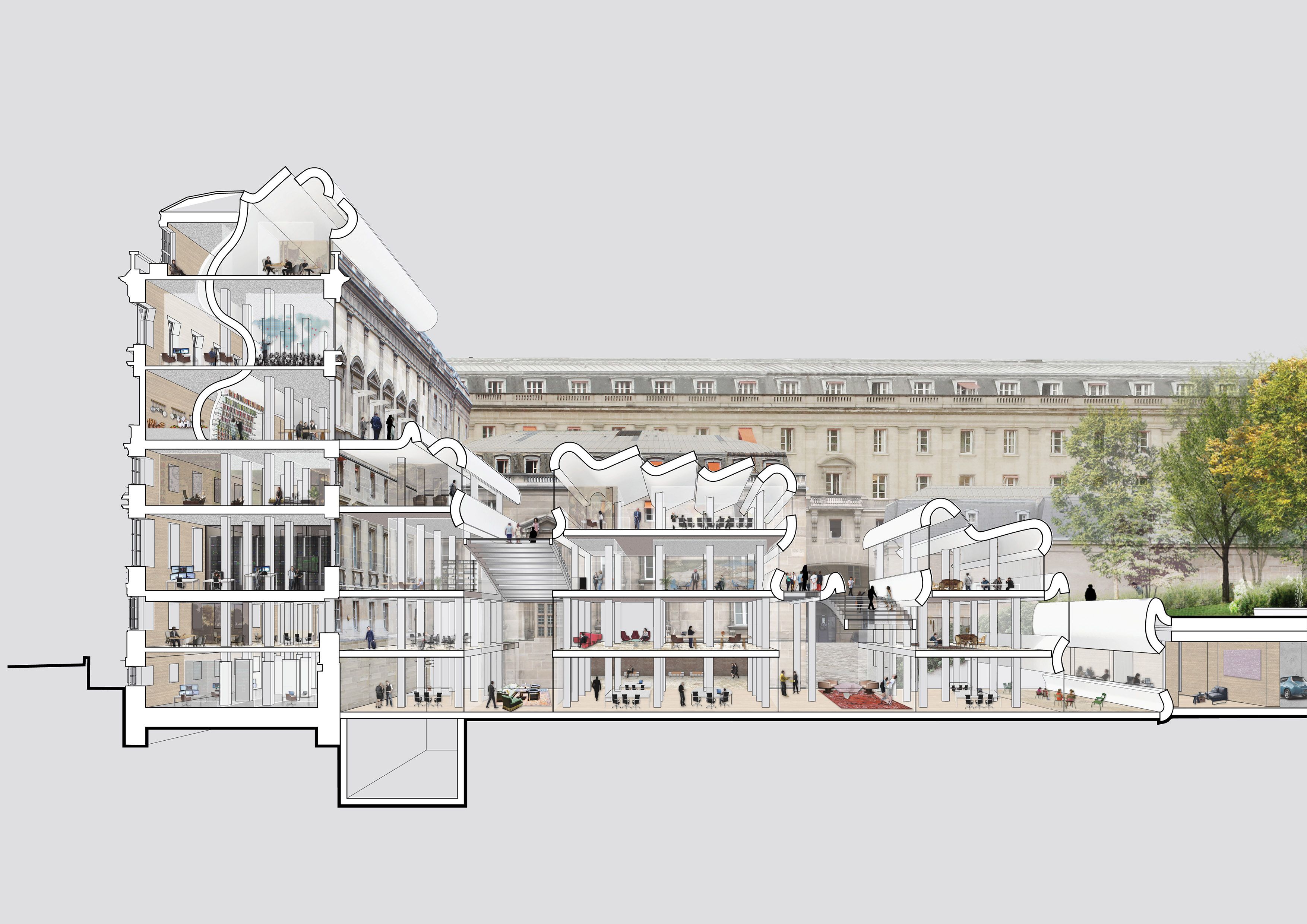 巴黎现代办公室设计大赛佳作-1