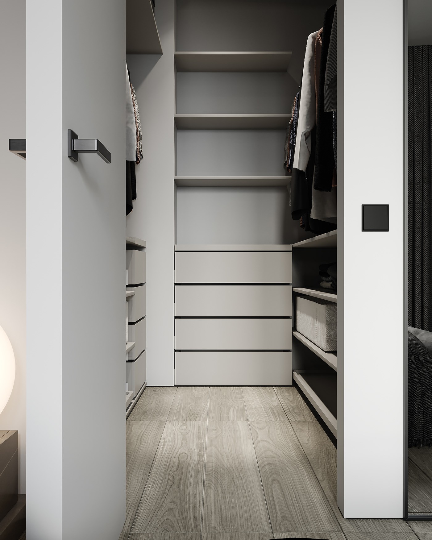 高级灰色系公寓设计 超耐看的设计！-14