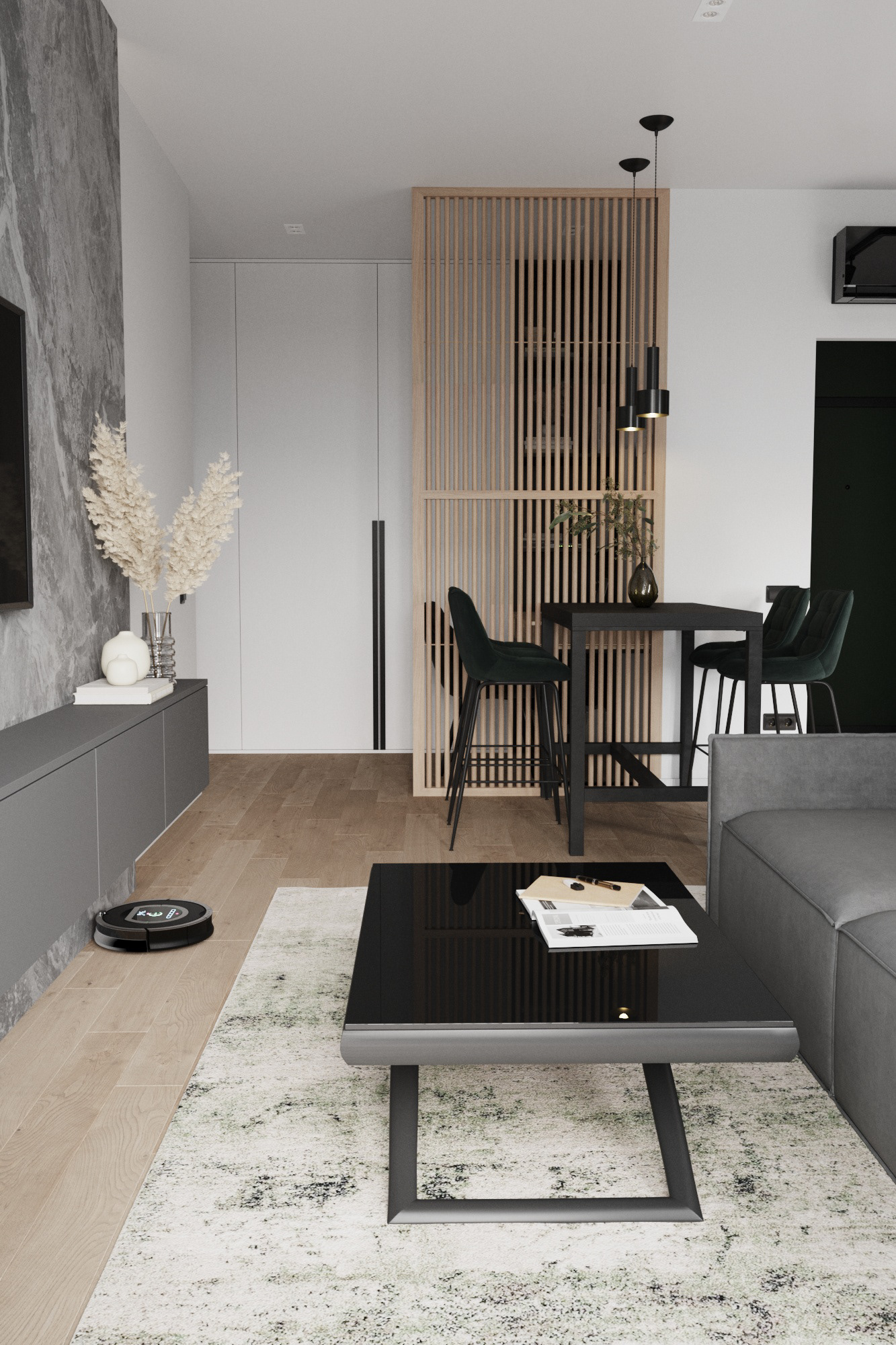 Minimalism apartment - 3D visualization-14