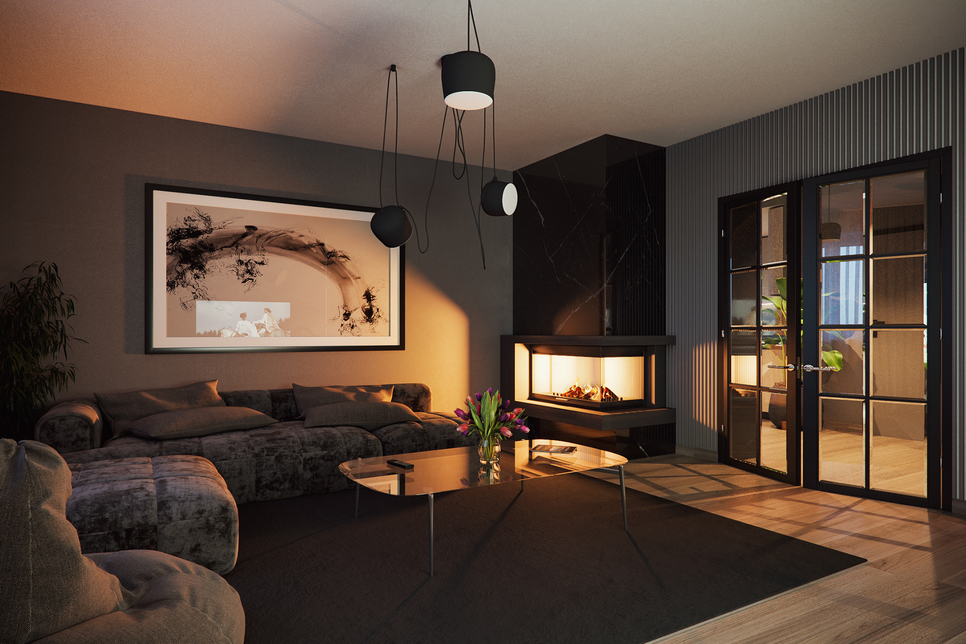 Ružová 室内外可视化设计-31