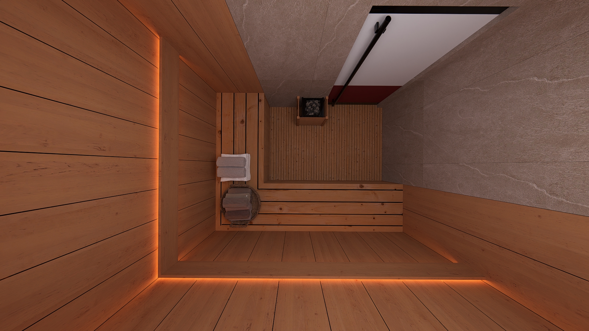 健身房更衣室及湿区室内设计-38