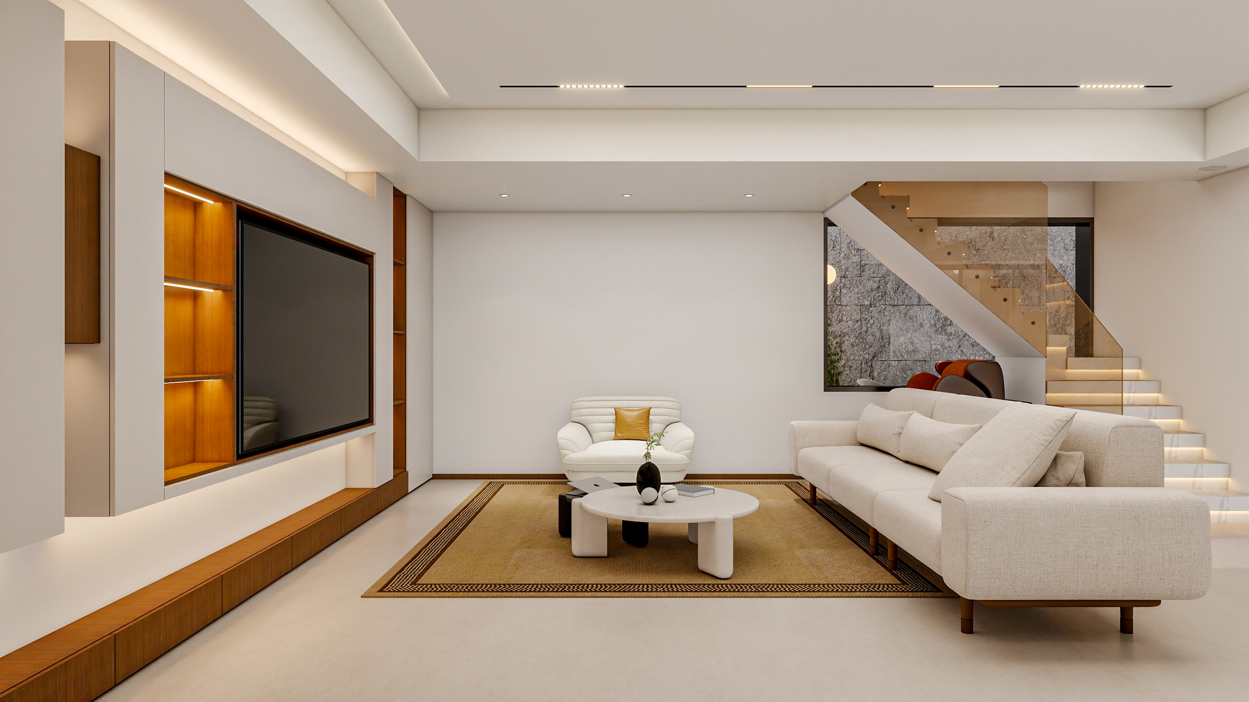 四川成都花间君邸（603平方现代极简底跃四居室）-3