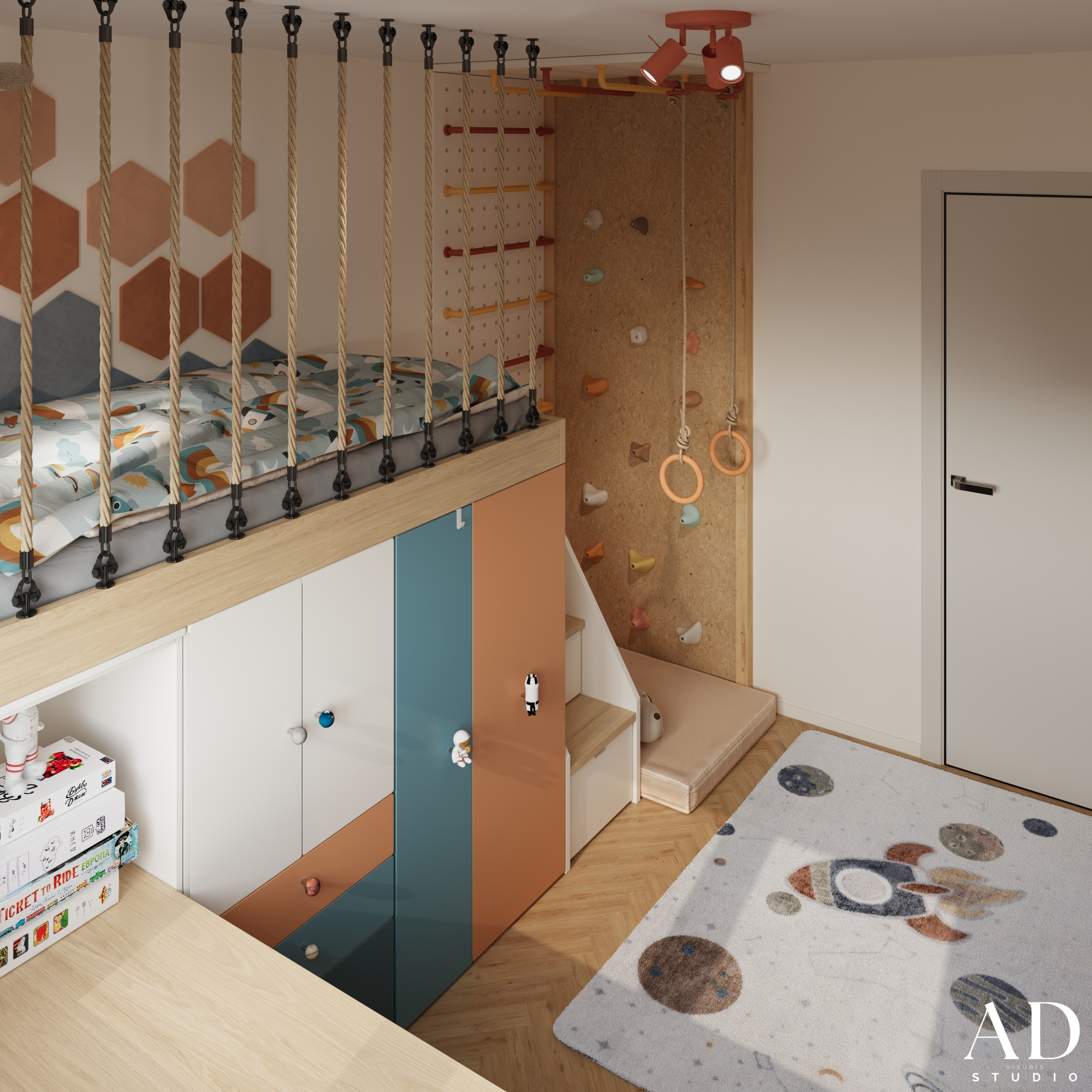 8.25 m² Boy’s Room — Space-Themed Inspired-5