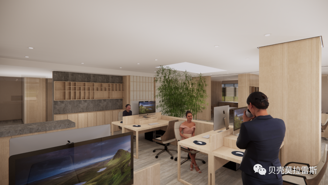 环保素雅禅意办公空间-31