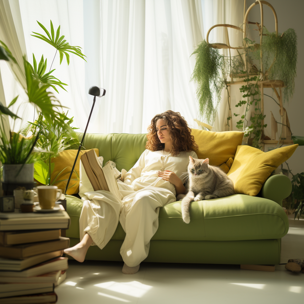 黄绿搭配空间-11