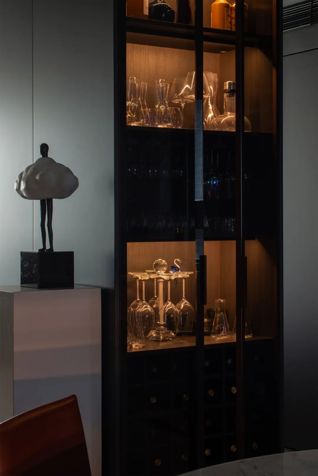 黑白空间碰撞 · 温州私宅·白麓城的理性与诗意丨中国温州丨温州未加软装设计,温州大墨空间设计-34