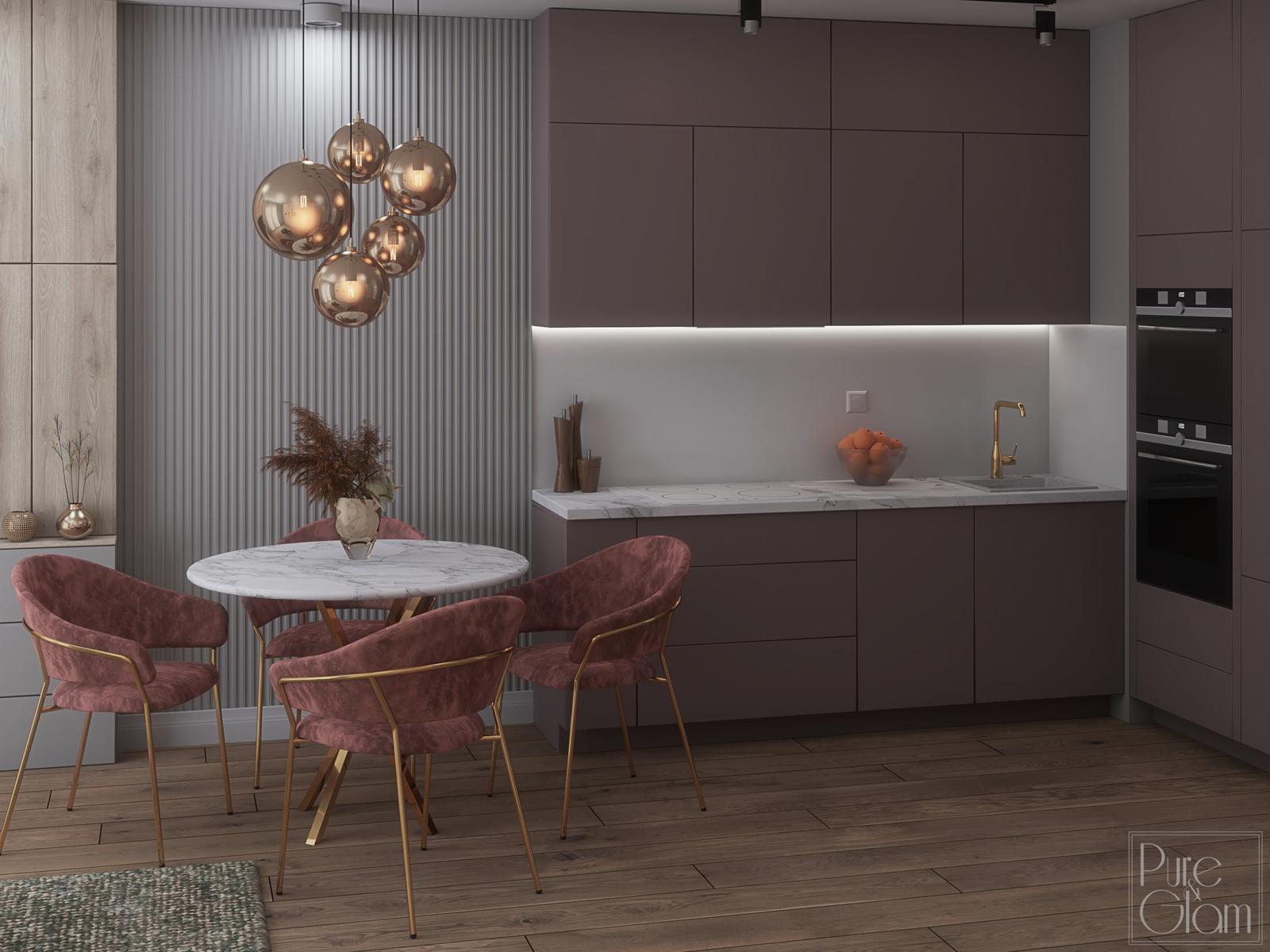 35平方米公寓  带厨房小间的客厅设计丨波兰-3