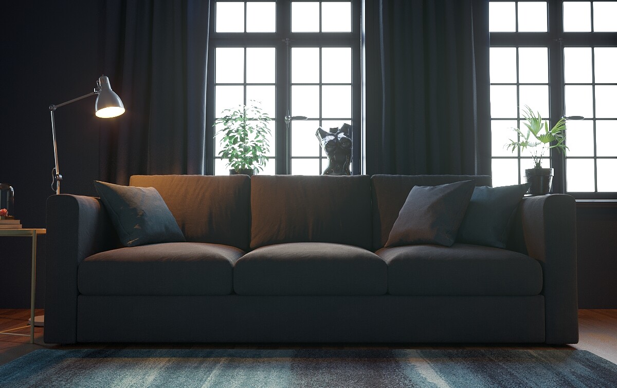 Living area 2 (Archviz)-7