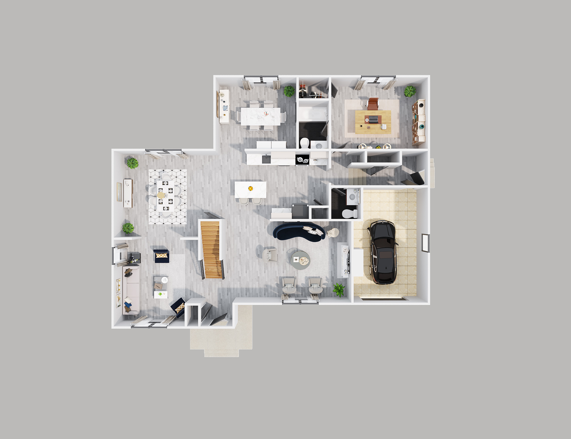 三维楼层平面图-28