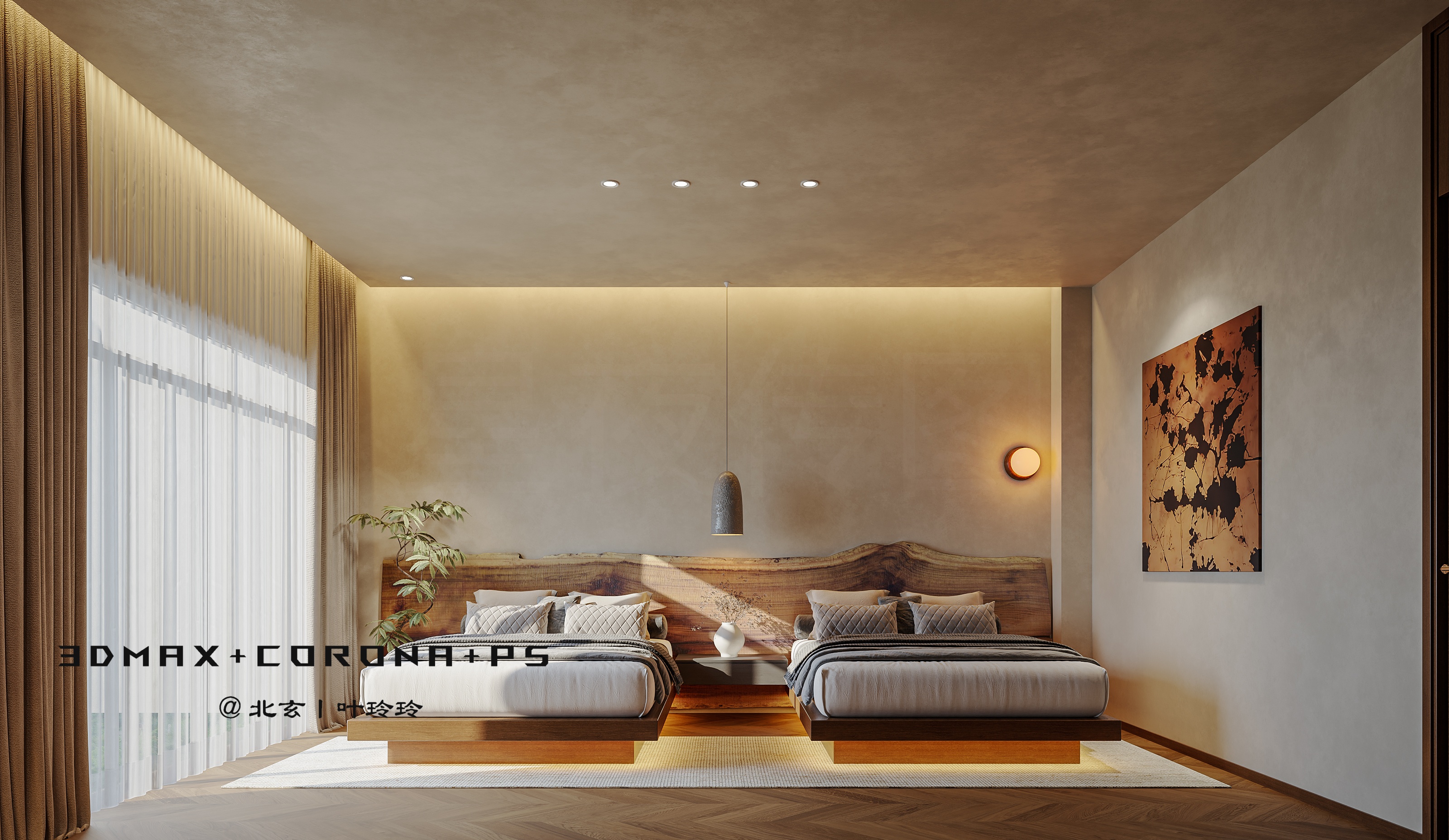 茶田乡野间的避世民宿设计-11