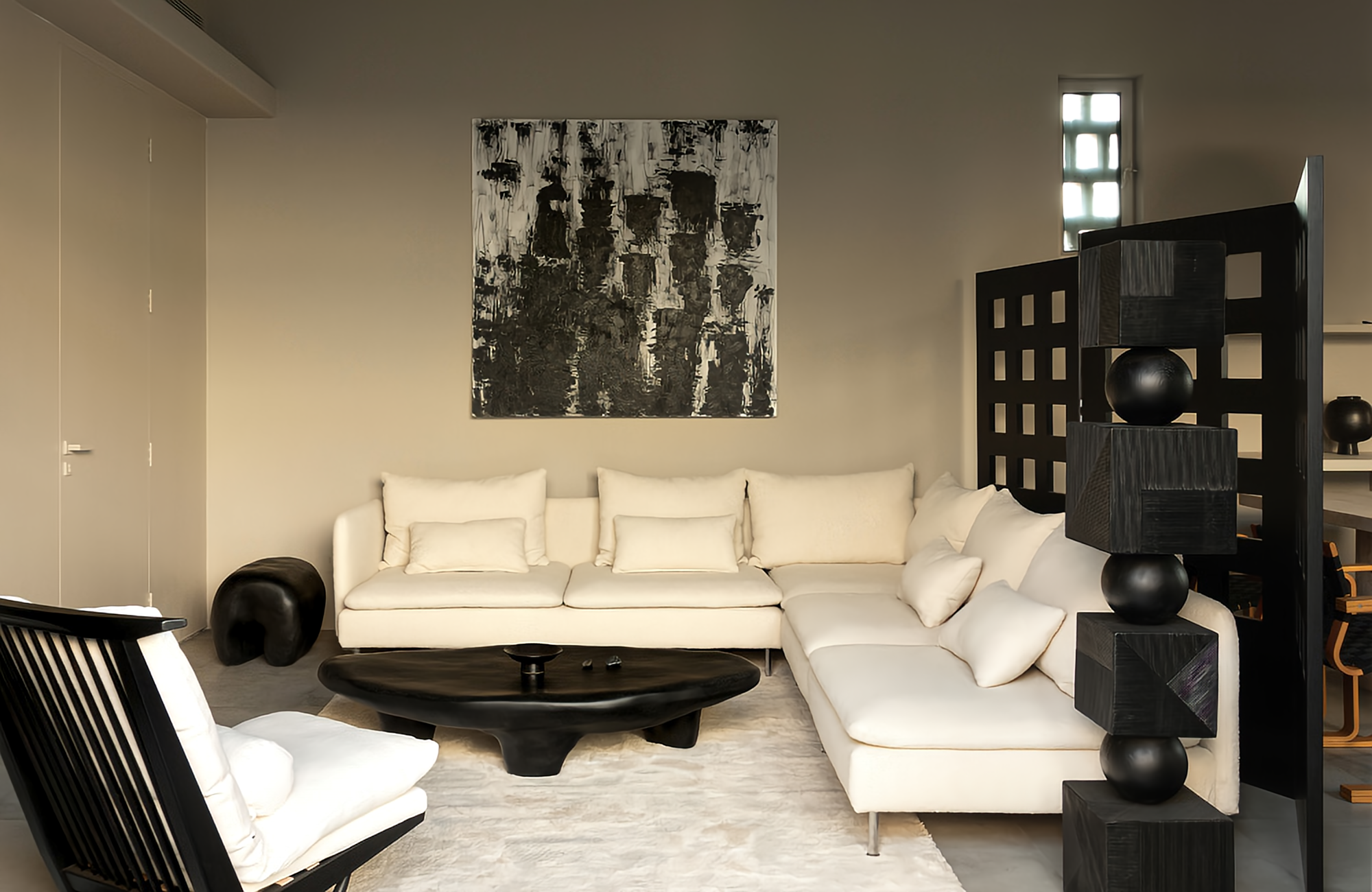 米色中古风的家丨中国河北丨NOTHING DESIGN-4