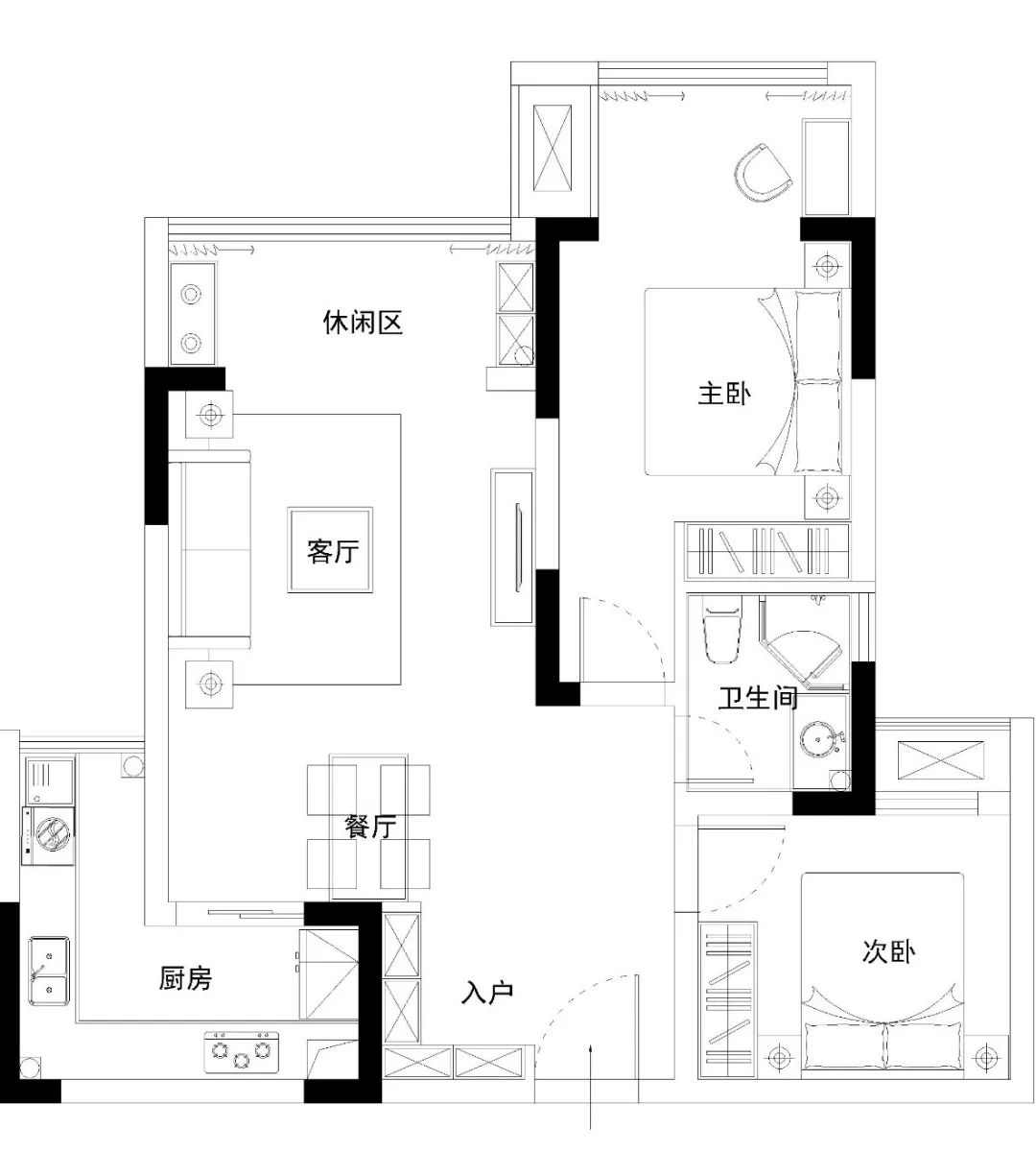 68㎡复古北欧风，小户型打造佛系女孩的惬意生活-23