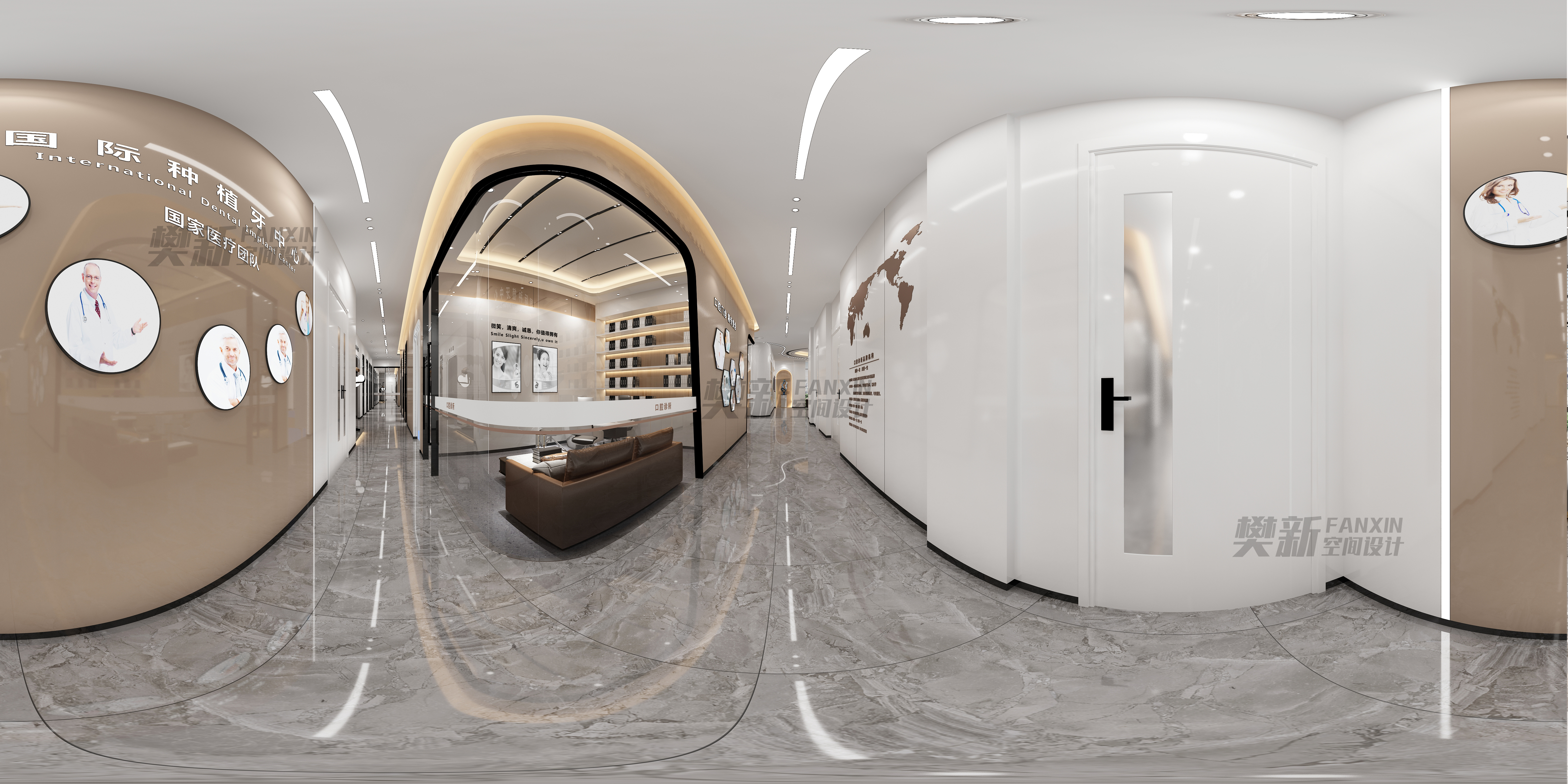 深圳市口腔门诊装修设计效果图—樊新空间设计-1