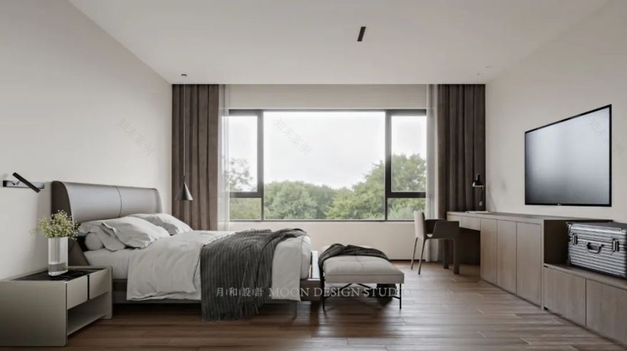 极简空间与自然元素的完美融合丨月和设计-59