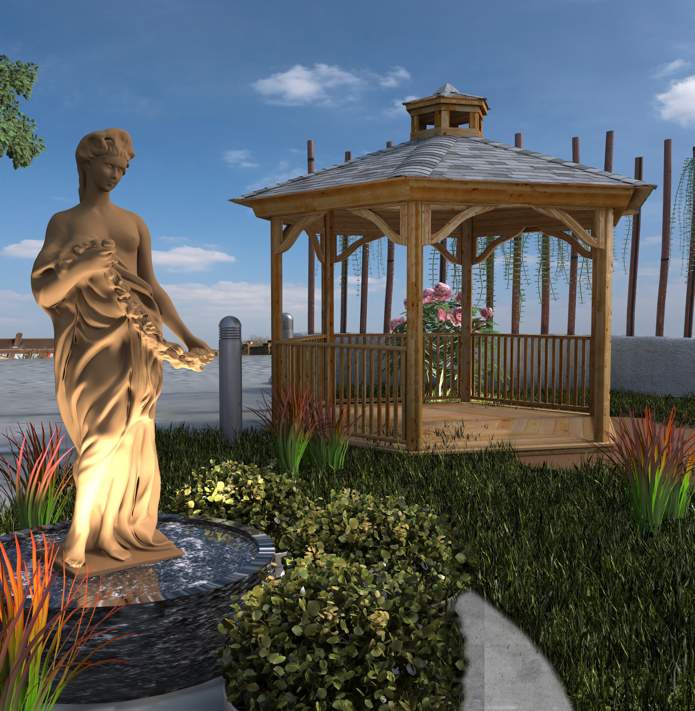 hotel lobby design , landscape ..-2