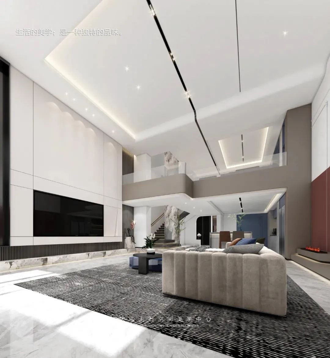 新希望锦麟河院挑空别墅丨中国沈阳丨山石空间全案设计机构-67