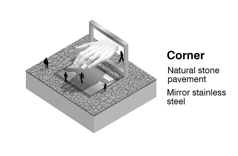 上海豫园人民路街角雕塑 · “谁的手”丨中国上海丨SY 工作室-19