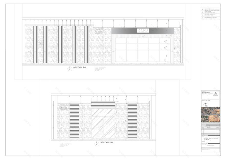 Strip Mall 执行图纸丨Ain Shams 大学工程学院建筑系-40