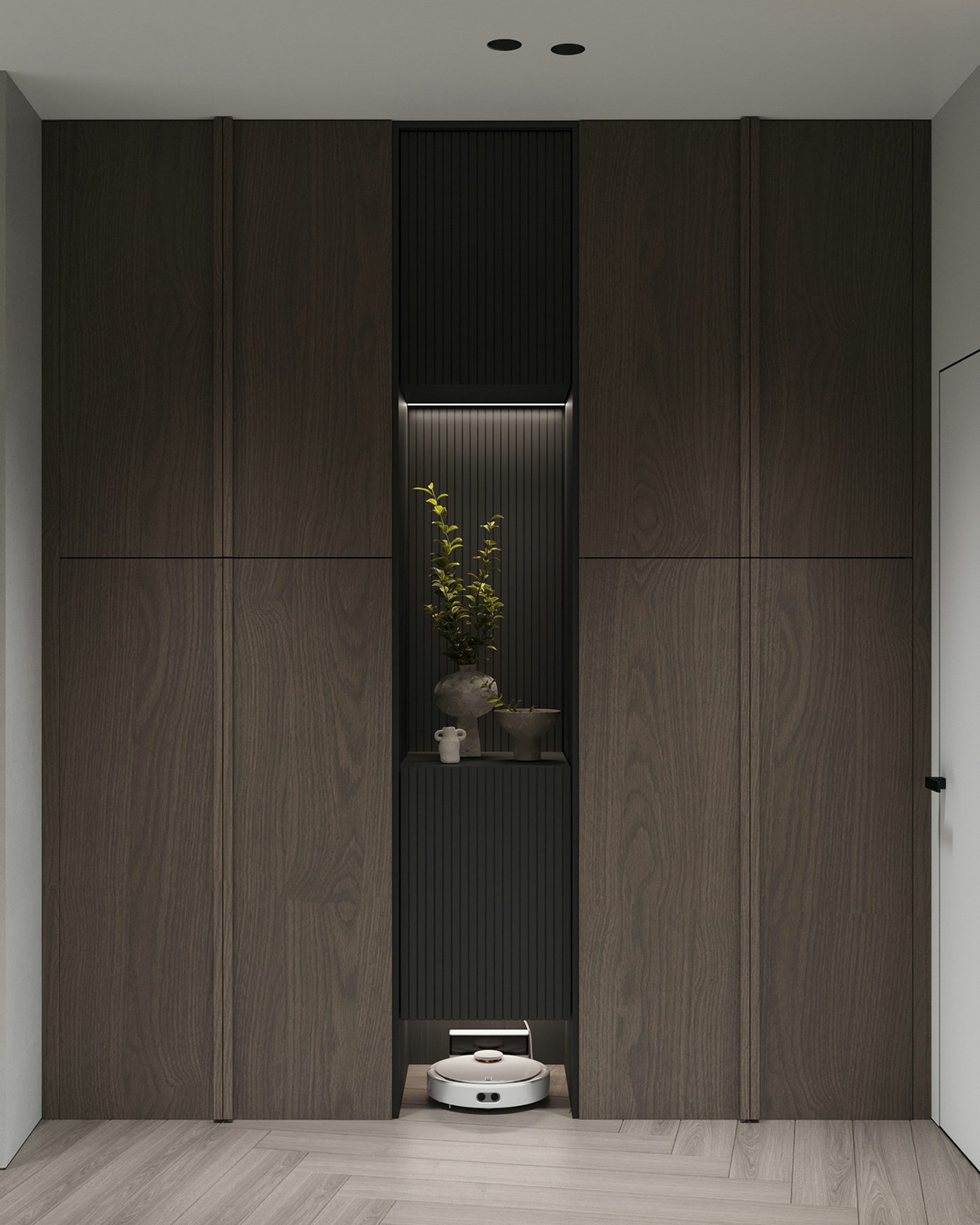 原木与绿色清新惬意居住空间-14