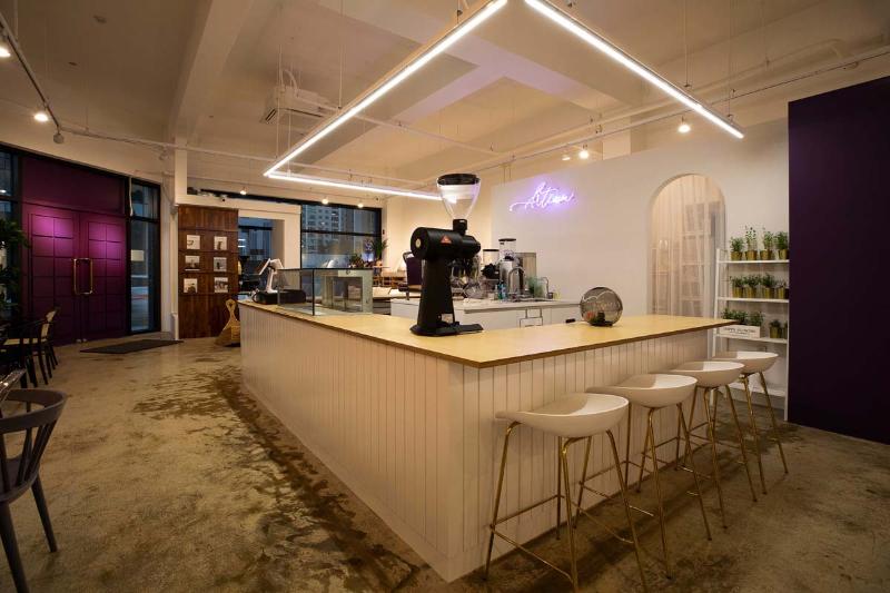 37 平简约咖啡厅，蓝门点睛之笔-8