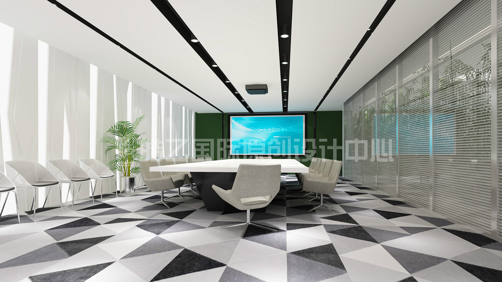 江宁万达写字楼室内设计案例-3