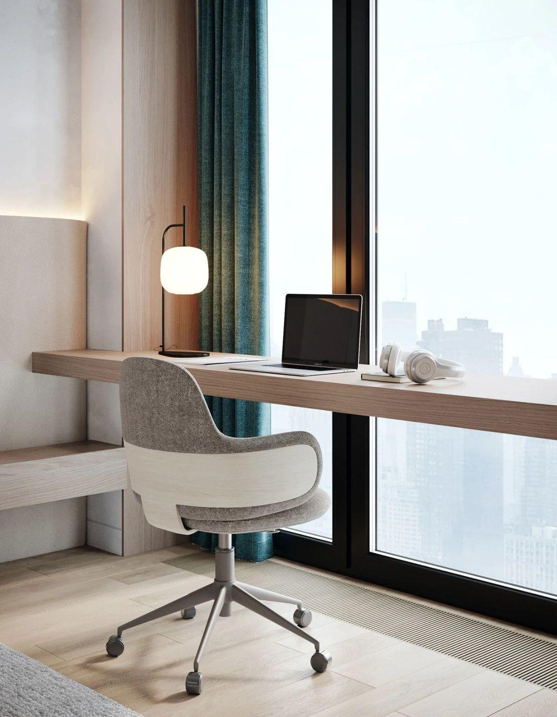 顾念安 88㎡现代素雅家居设计，简约中见精致-30