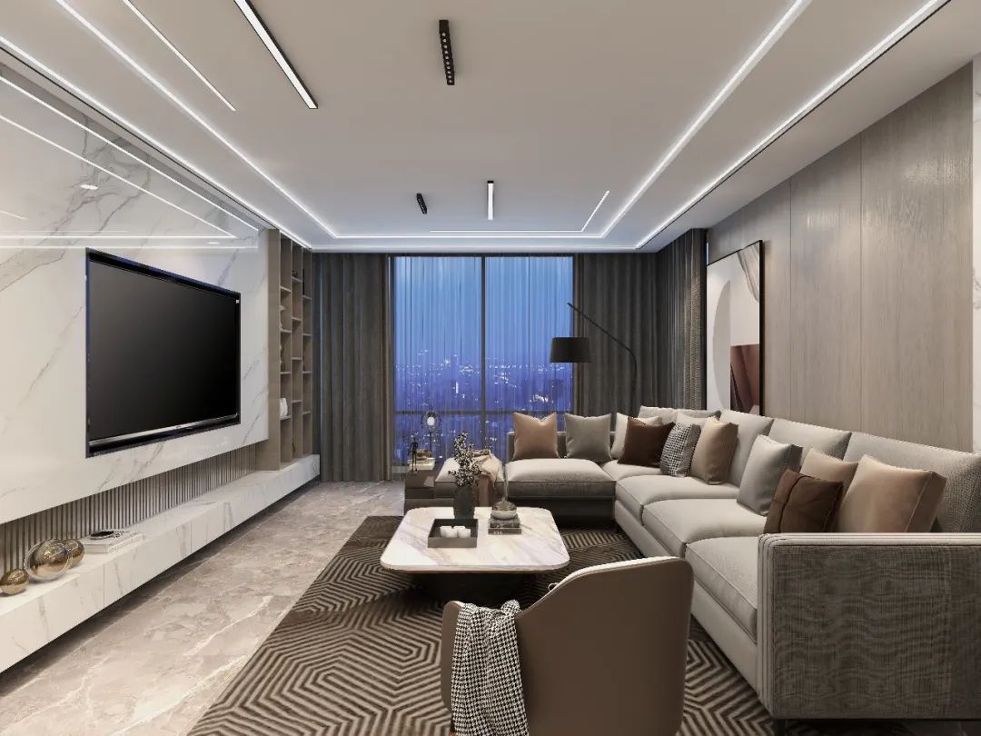 蟠龙小区新中式+现代极简设计丨中庭装饰集团-23