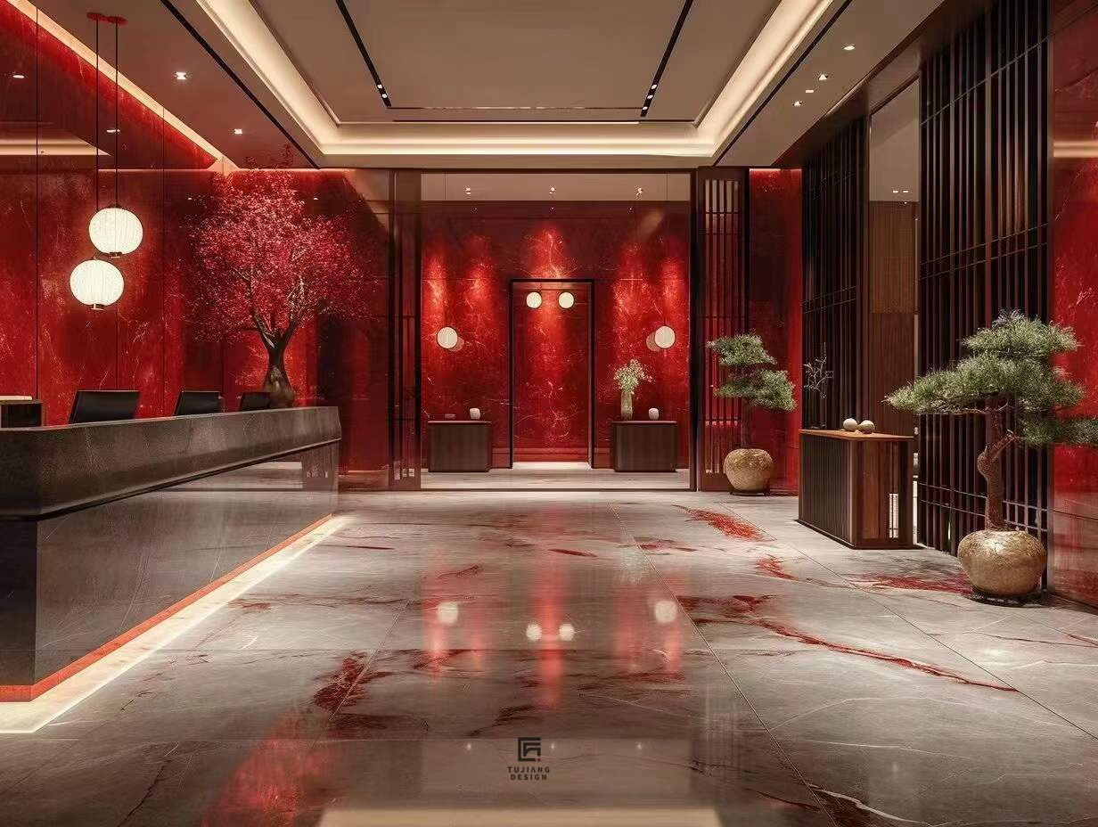 新中式酒店大堂设计|演绎精致优雅中式意境-3