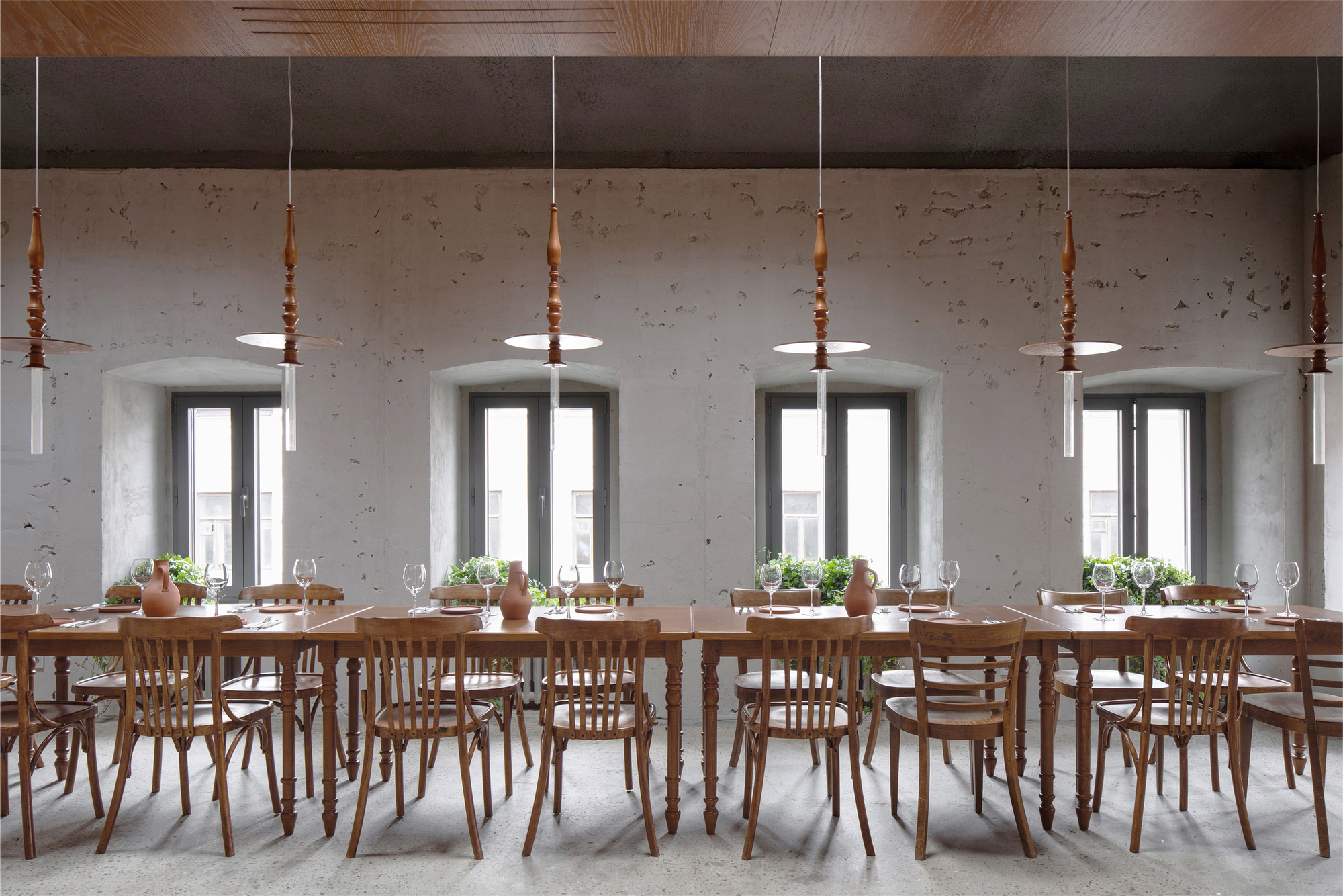 哈恰普里和葡萄酒内饰丨俄罗斯莫斯科丨Pravda Bureau + Elena Lokastova-11