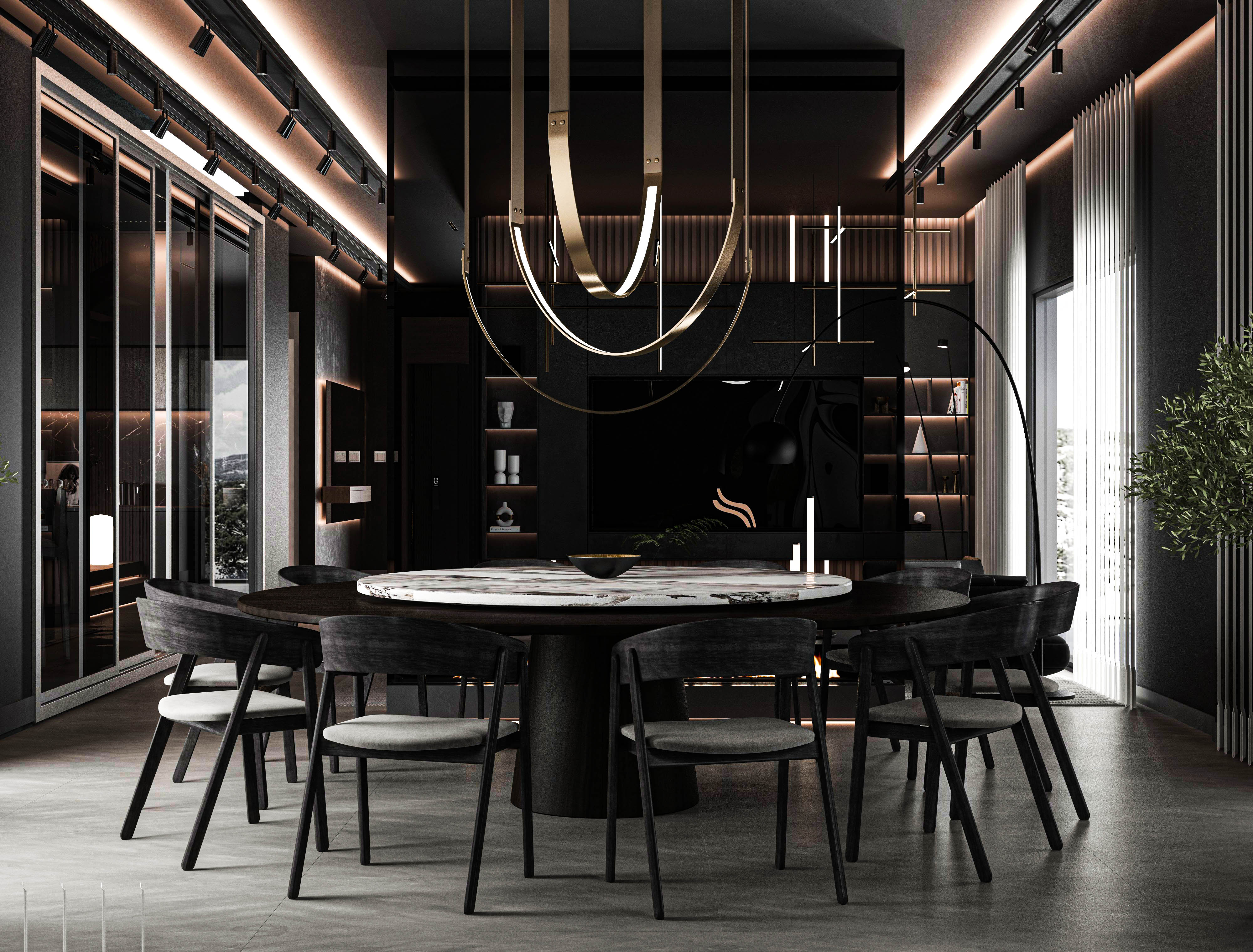 黑色概念别墅丨土耳其安塔利亚丨Görkem Bozkurt-6