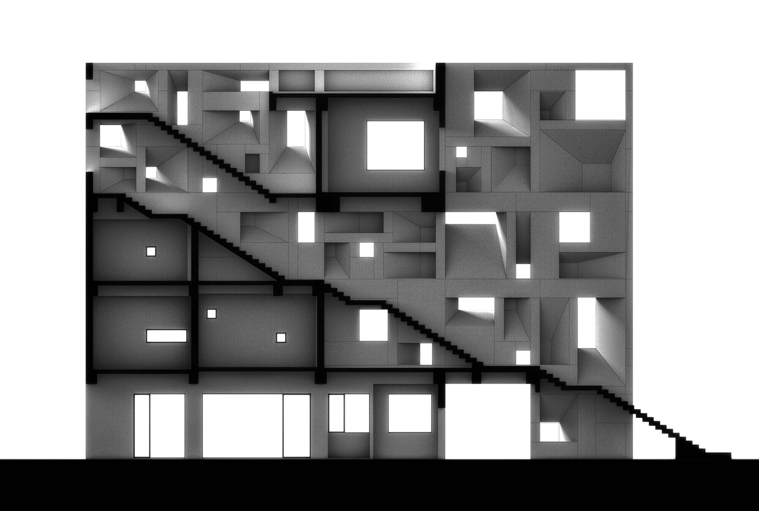 Aquarius Pyramid House | 韩国顶级影星的纪念碑式住宅设计-41