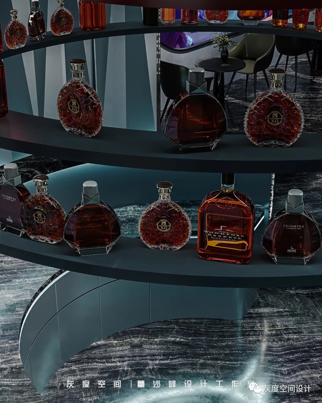 赛博朋克电竞酒店丨灰度空间设计-16