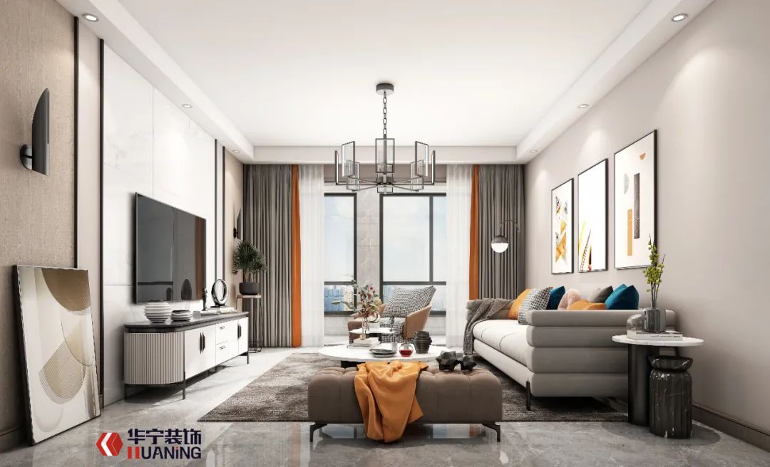 聂敏设计 | 莒县紫薇苑 138m²现代风格 人间胜景如莺啼莲灿-57