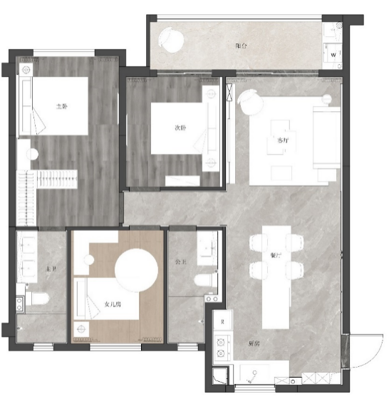 经发金地·四季都会89,99,109户型室内设计丨中国武汉丨DOME&ASSOCIATES董世建筑-29