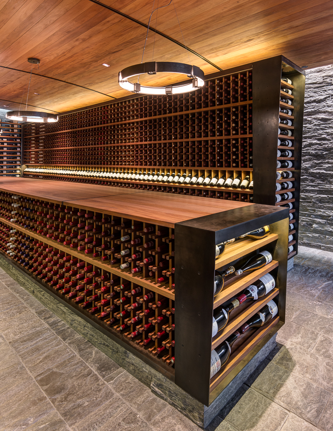 山间滑雪度假屋的葡萄酒艺术空间-12