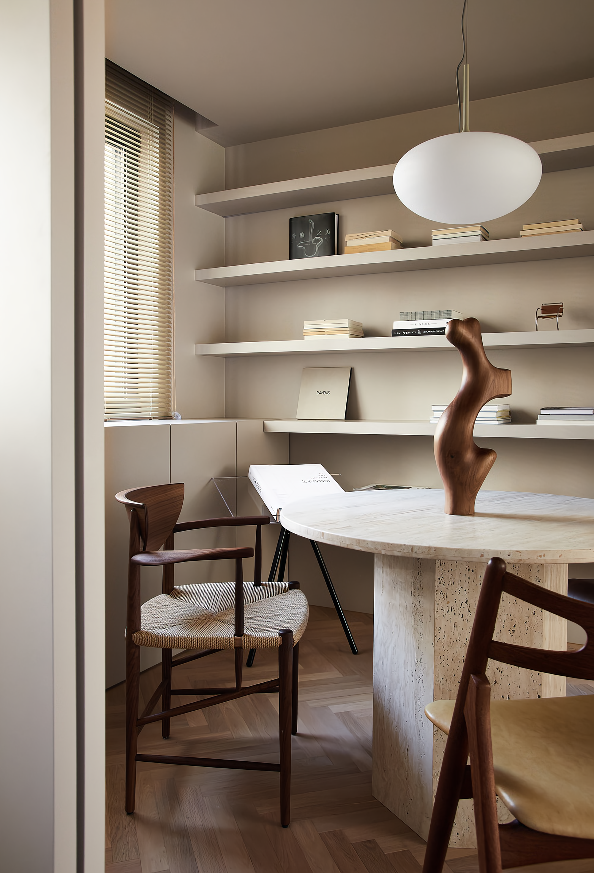 奶油复古感公寓丨中国北京丨NOTHING DESIGN-22