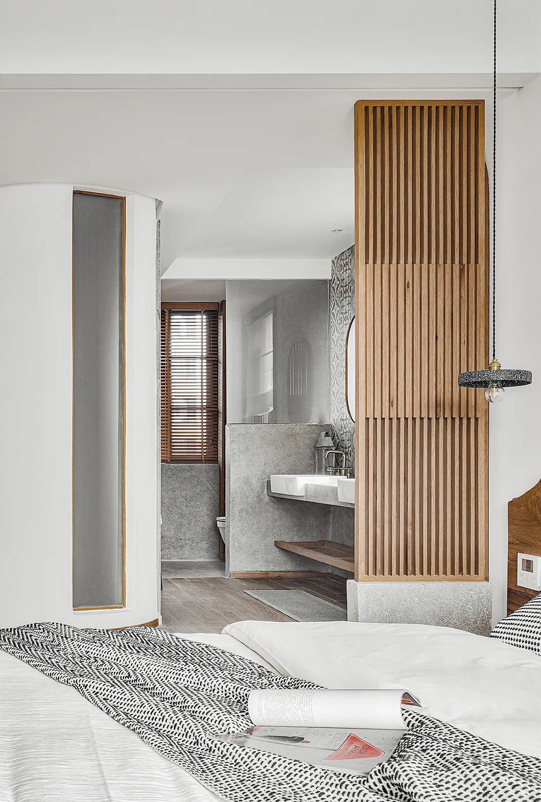 极简原木＋禅意！打造通透互动的舒适家居空间-35