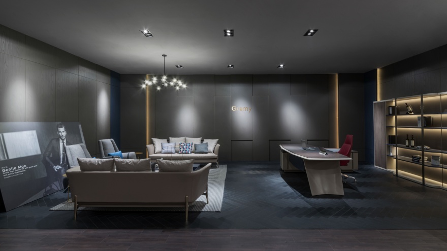 黑色厂房里的红盒子·科尔卡诺杭州办公展厅丨中国杭州丨因未设计-7