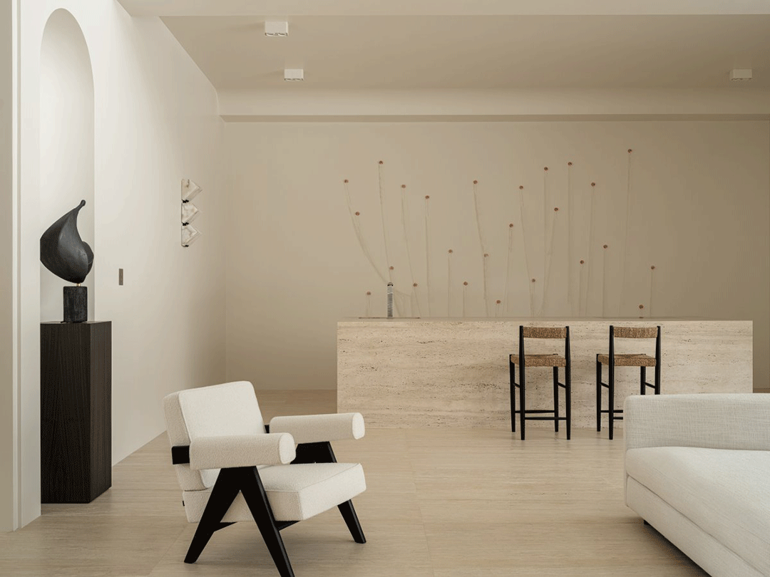 500㎡现代主义别墅，温柔中性色的质感家-23