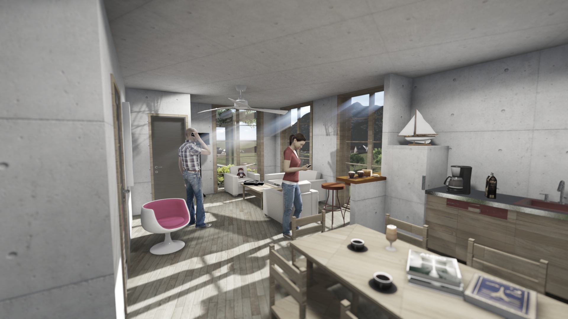 山坡上的绿色商业综合体-34