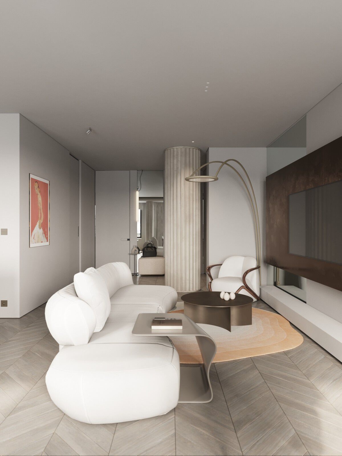 110㎡简约风住宅设计 超精致-6