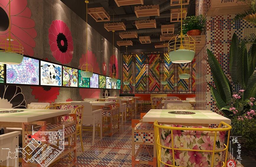 
花田煮潮牛火锅店设计案例 -3