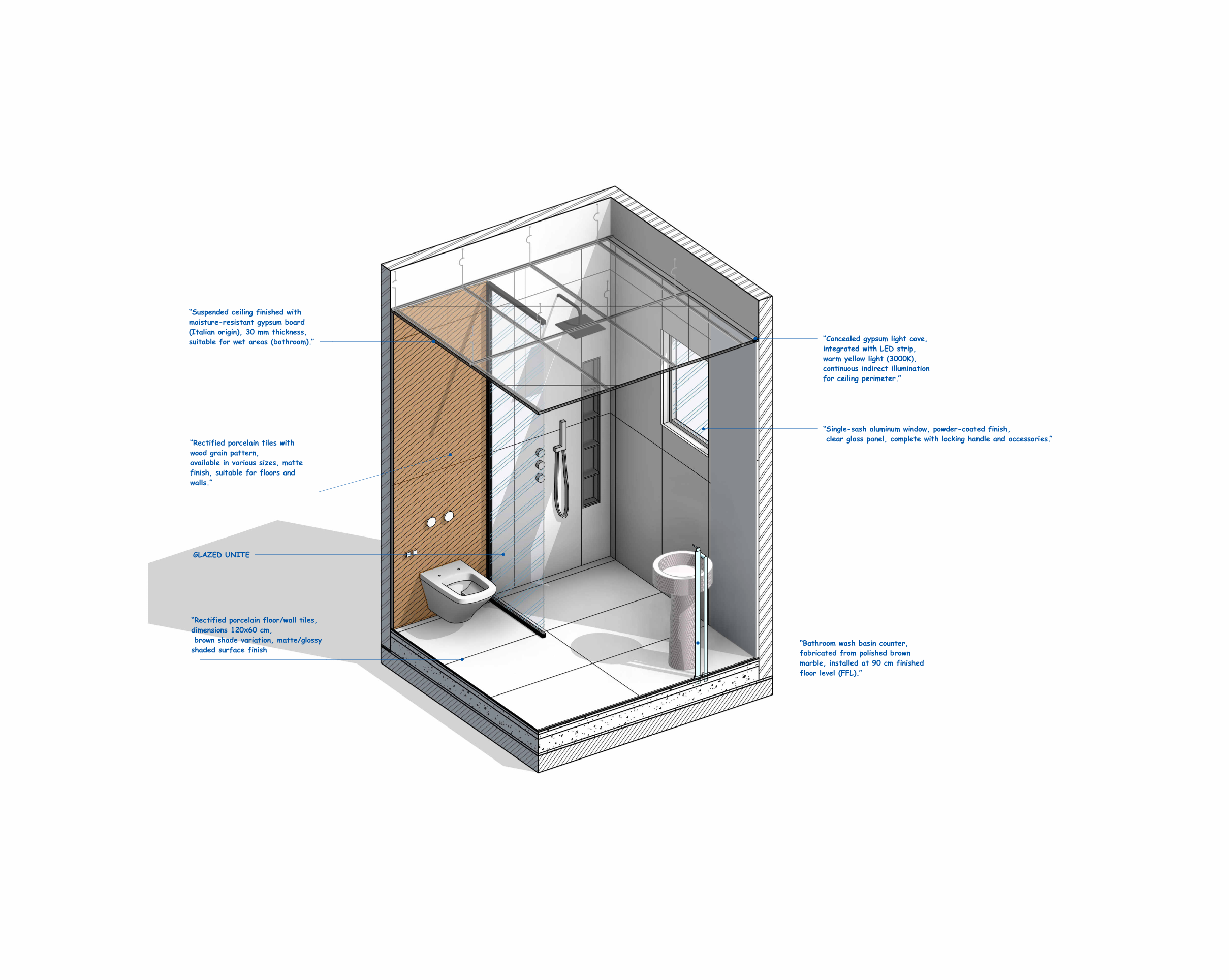 LOD(300)-TOILET- Shop Drawing-3